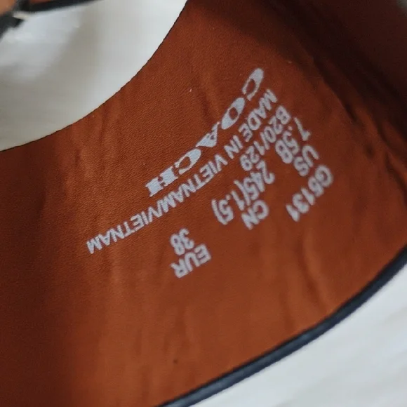 SALE! Coach Franca Black Leather Espadrilles Women's Sandals (#01) - Picture 10 of 16